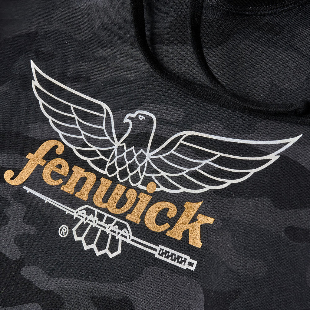 Fenwick Logo Camo Pullover Fleece Hoodie