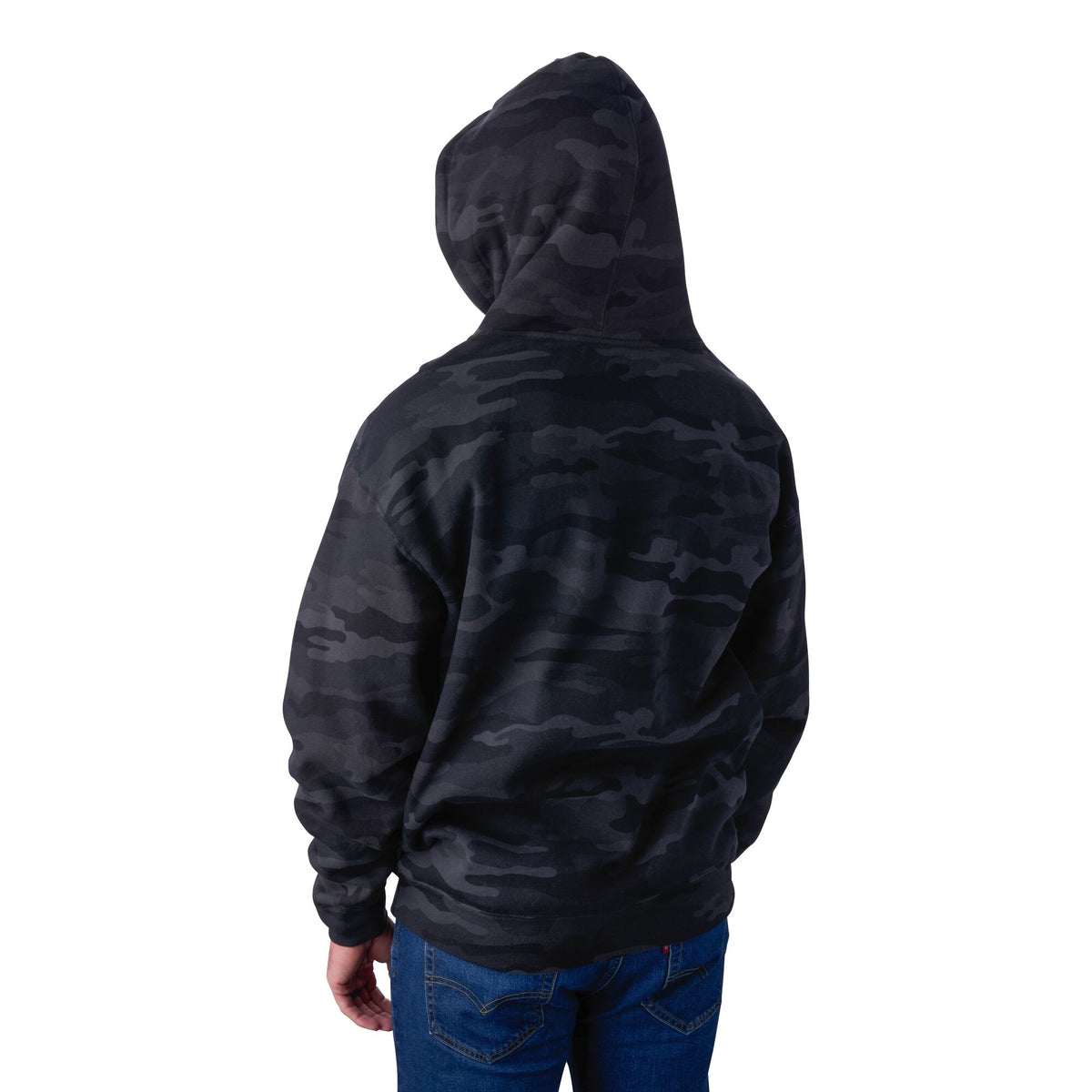 Fenwick Logo Camo Pullover Fleece Hoodie